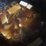 ねぎと豆腐のキムチスープ